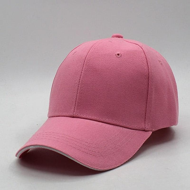 solid color hat in pink