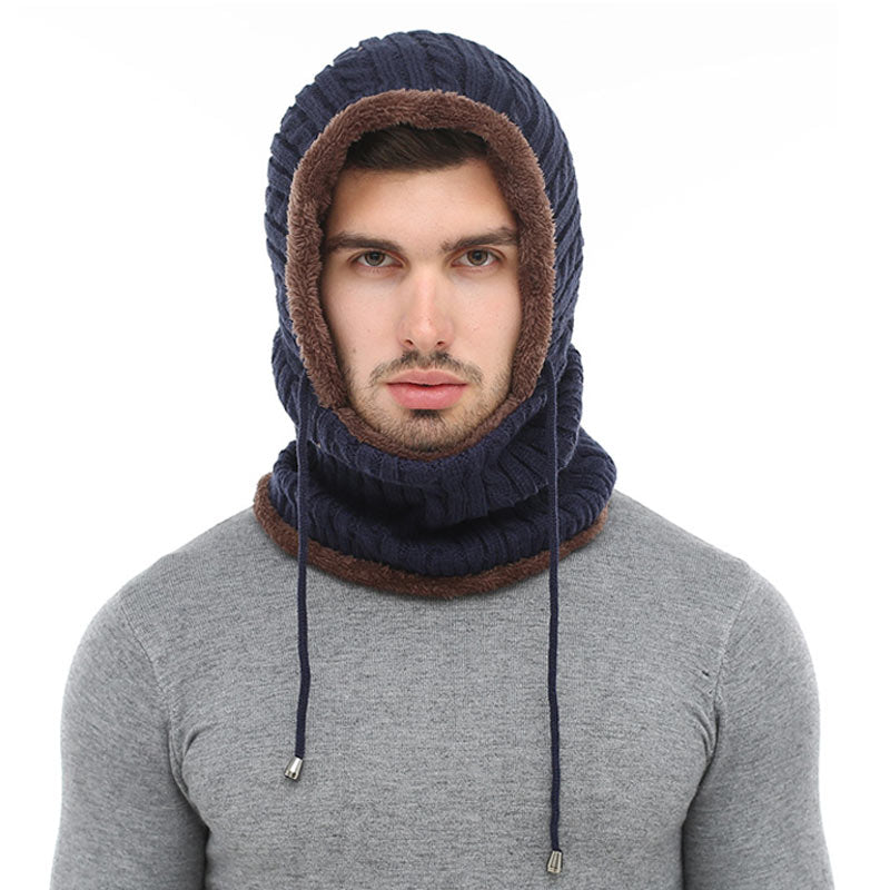 head warmer on model front view 