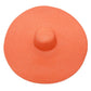 Large sun hat laying flat in orange