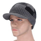 visor beanie in gray