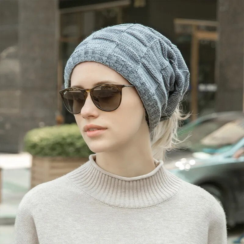 Women's Beanie or Scarf in grey