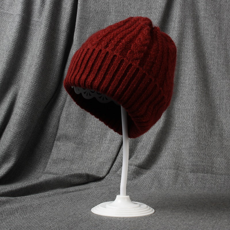 Thick Knit Acrylic Everyday Beanie