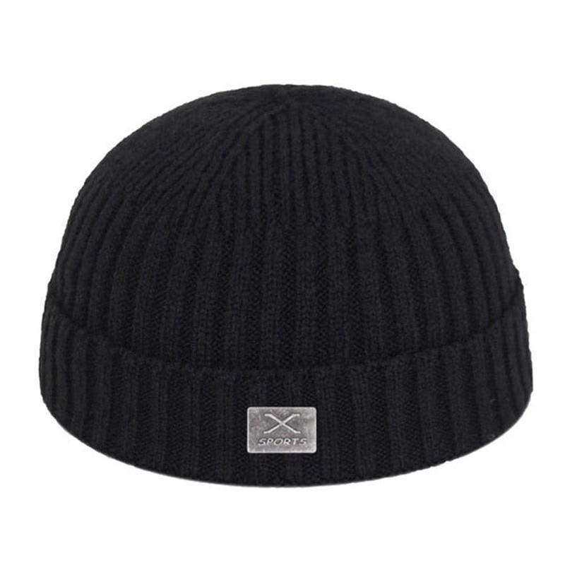 fishermans beanie in black 