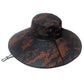 camouflage bucket hat in orange 