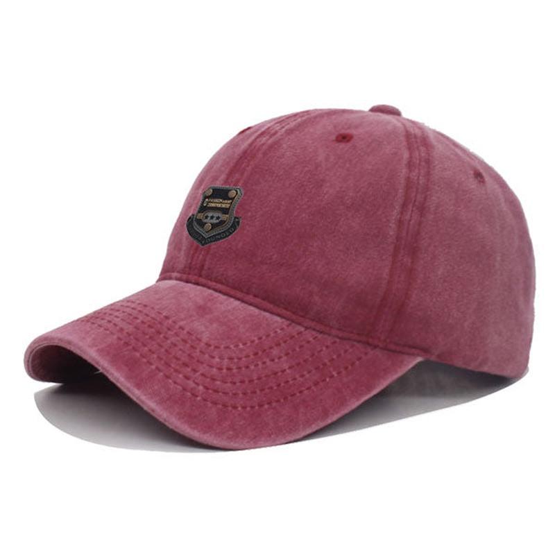 casual baseball cap in red