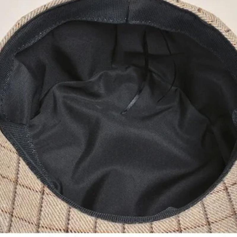 Cabbie Hat showing inside of hat 