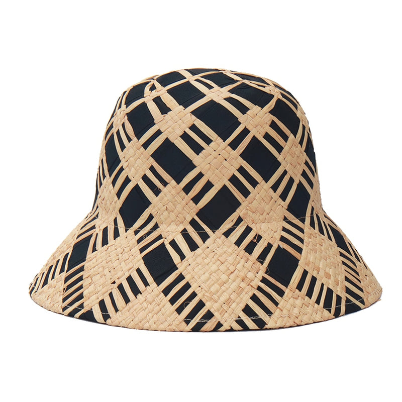 bucket hat straw black options
