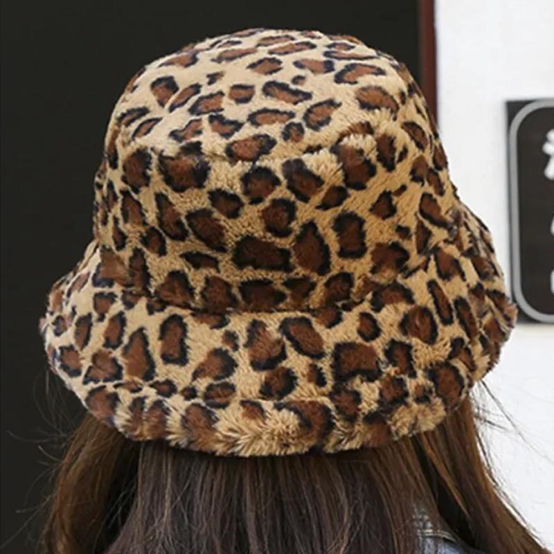 Leopard Bucket Hat back of hat 