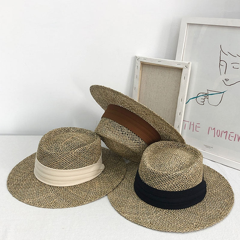 straw fedora hat showing all color options