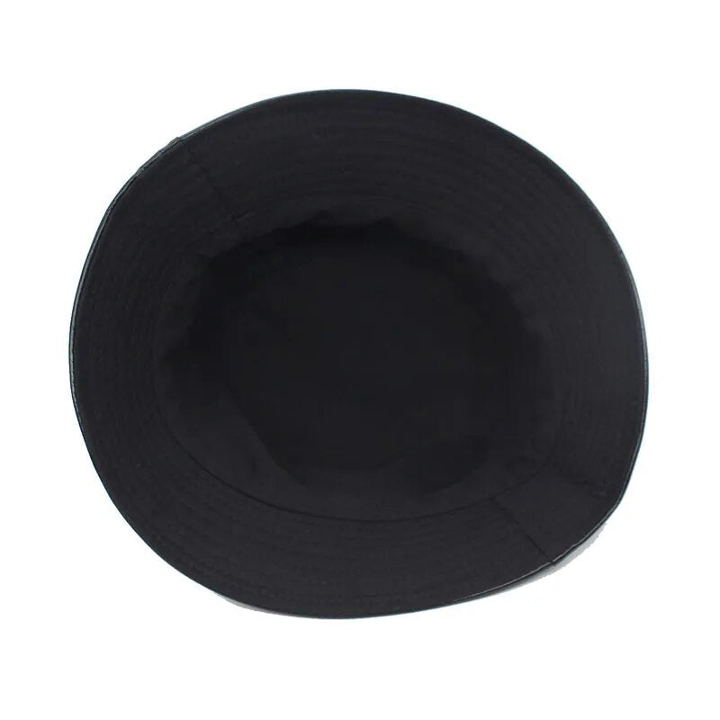 Leather Bucket Hat inside of hat 