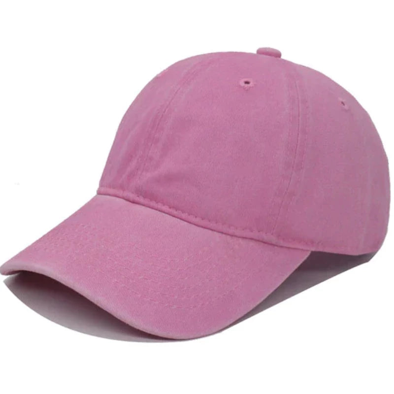 minimalist baseball cap in pink
