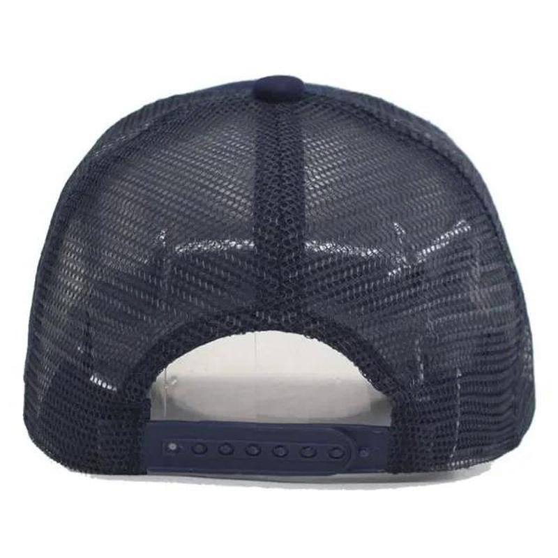Womens Trucker Hat in the back showing adjustable strap 