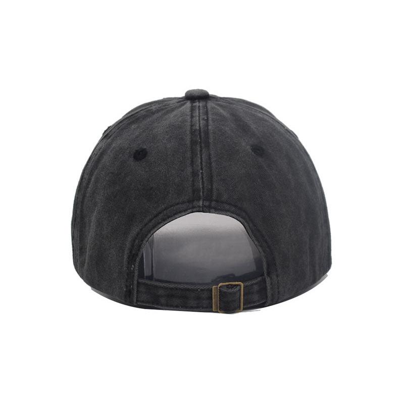 casual baseball cap showing adjustable back of hat 