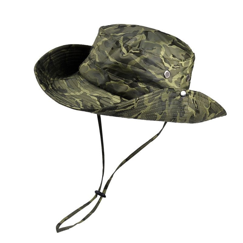 camo bucket hat in green