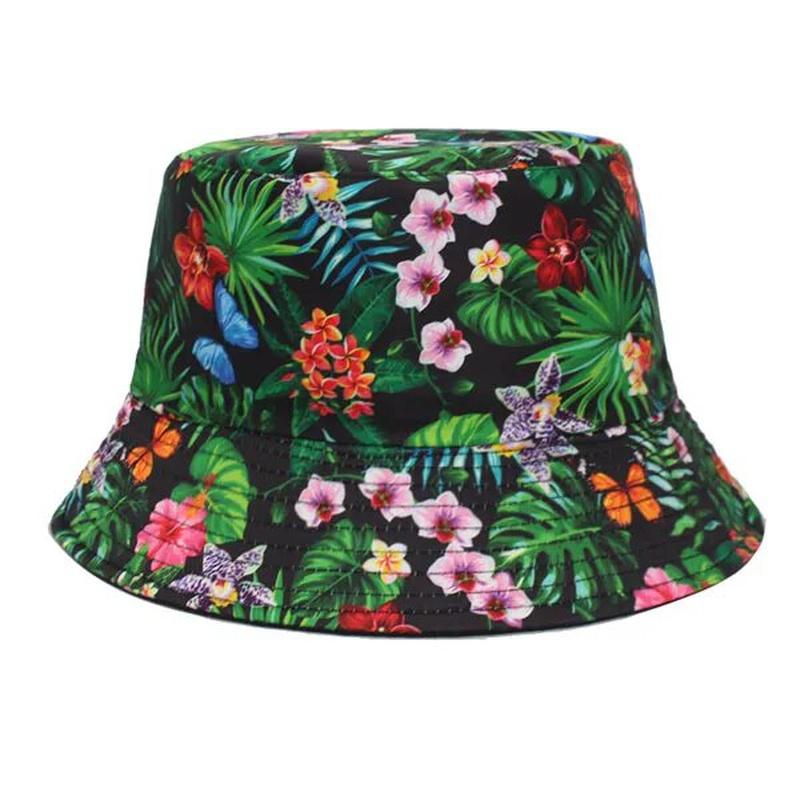 Tropical Hats in Black