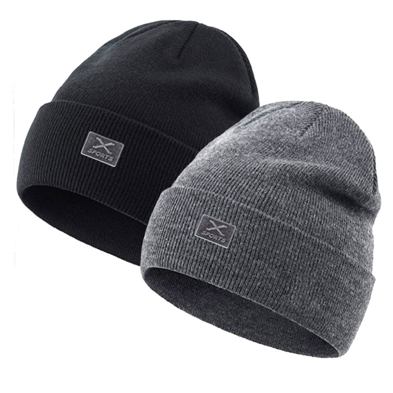 sport beanie showing light gray and black options