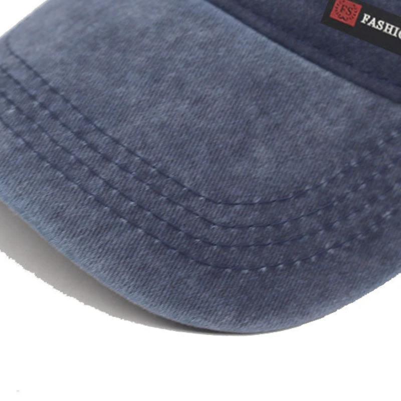 flat topped military hat showing closeup of brim