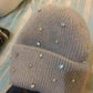 Sparkling Beanie with Rhinestones