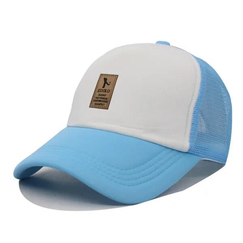 Trucker Style Hats baby blue