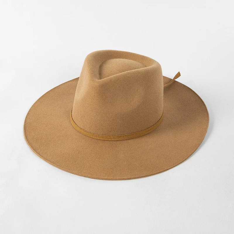 fedora sun hat in light brown