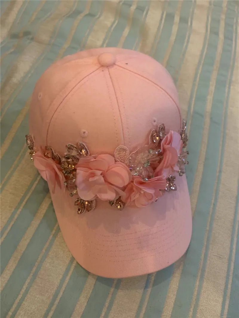 Flower Adorned Baseball Hat