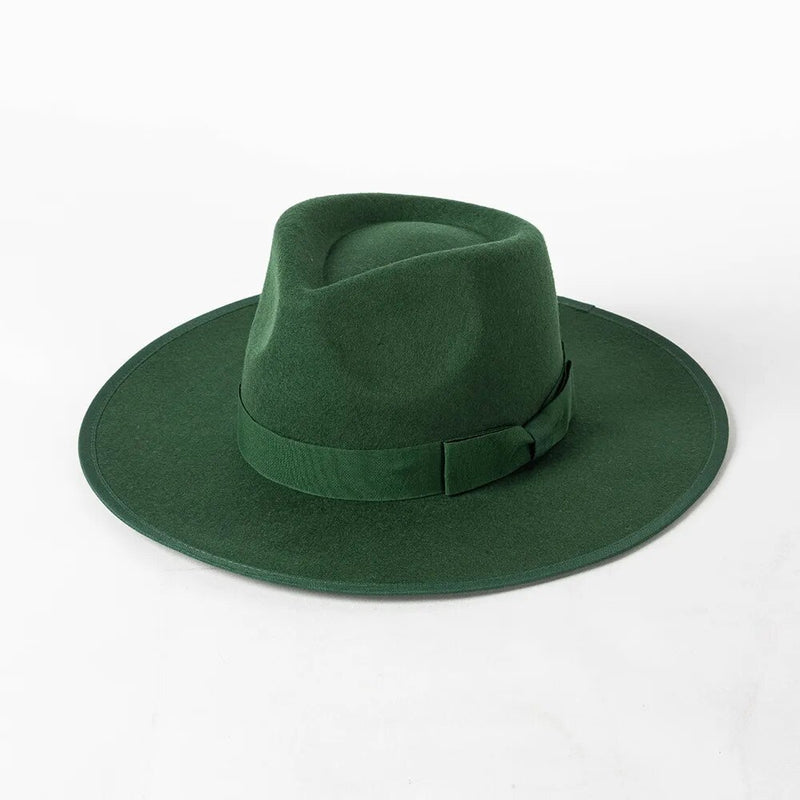 fedora sun hat in dark green