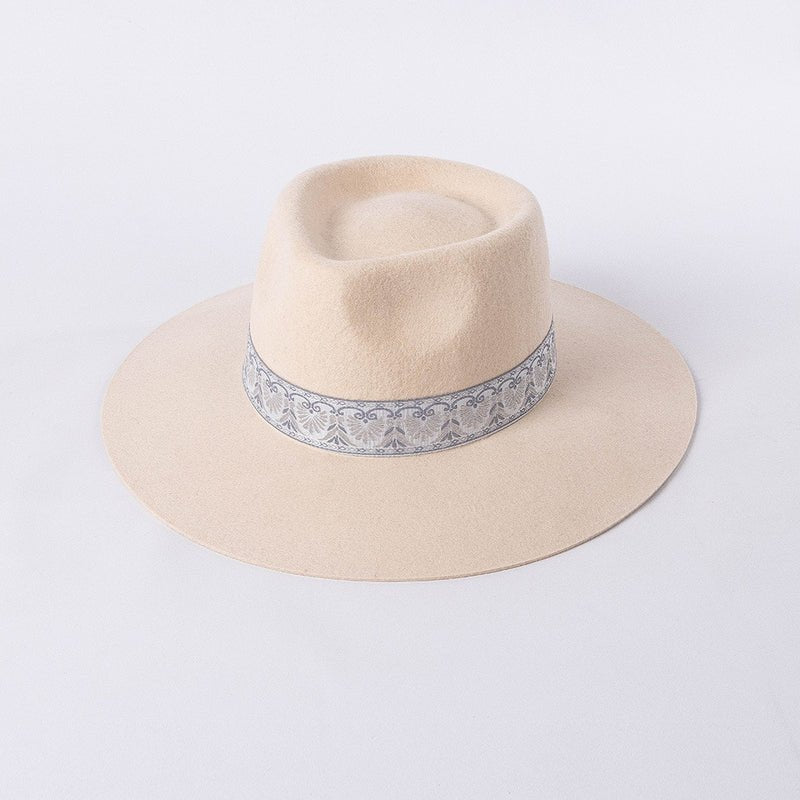 Felt Fedora in beige