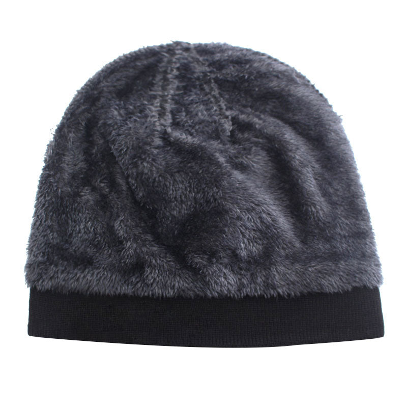 lined beanie showing hat turned insideout