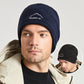 fleece beanie in navy