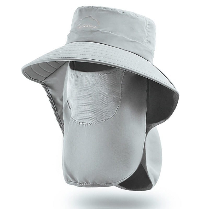 desert hat on stand in light gray