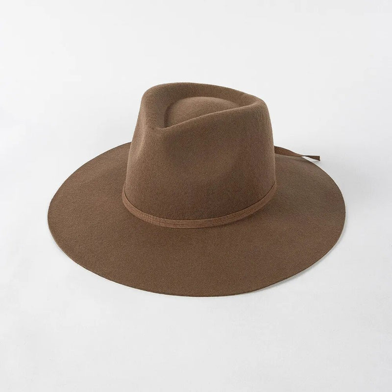 fedora sun hat in brown
