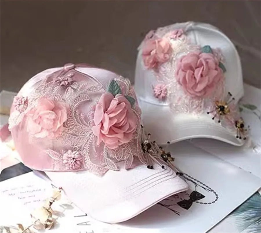 Designer Flower Baseball Hat