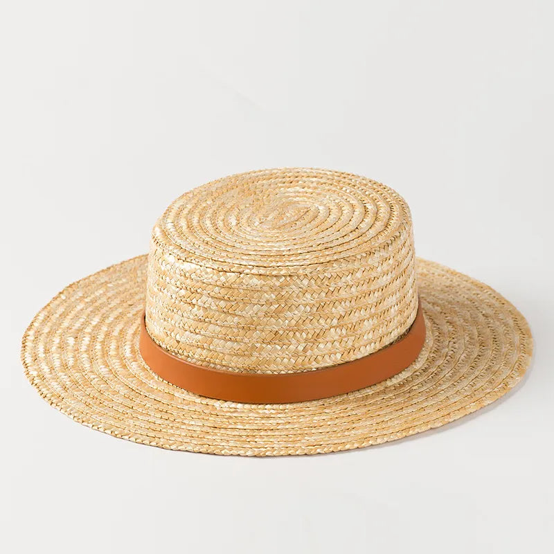 sun hat with ribbon showing hat on white background 