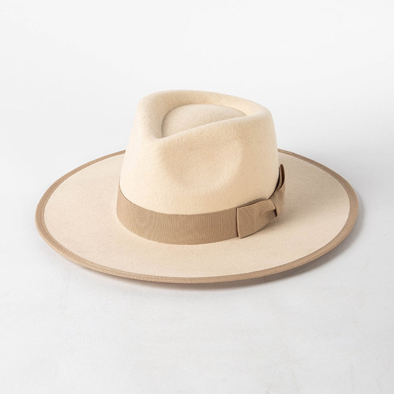 fedora cowboy hat showing tan option