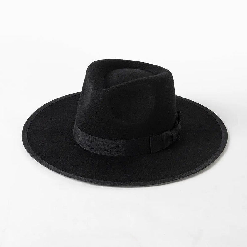 fedora sun hat in black