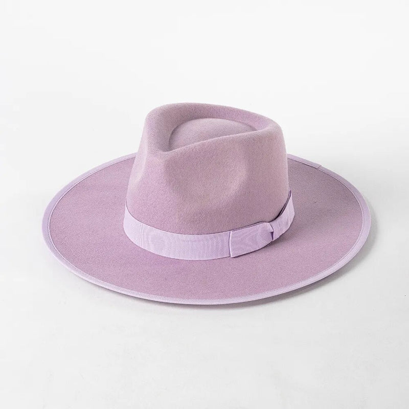 fedora sun hat in purple
