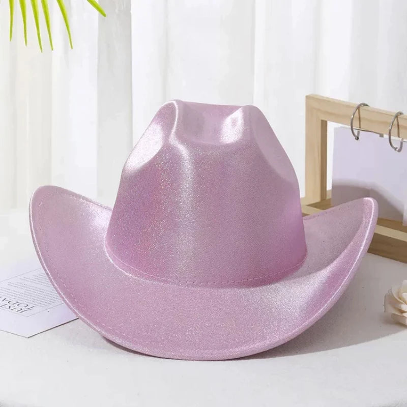sparkly cowgirl hat in pink