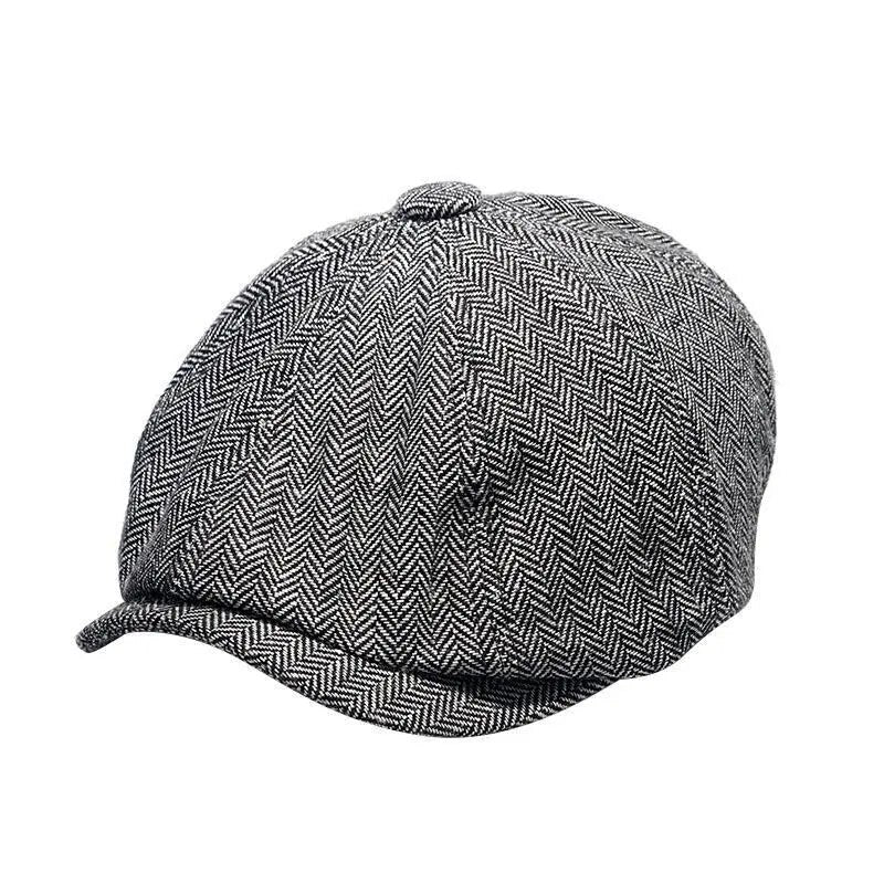 newsboy cap in grey 