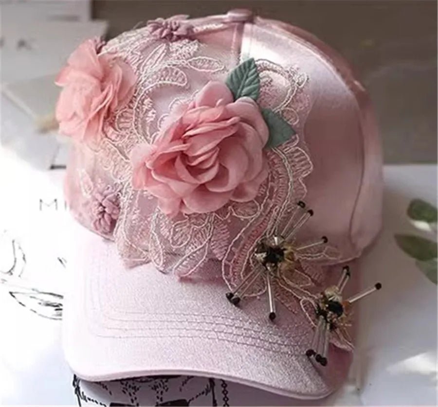 Designer Flower Baseball Hat