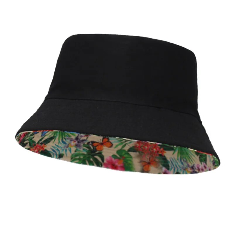 Tropical Hats showing reverable side 