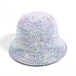 Sequins Bucket Hat showing multicolor hat on white background