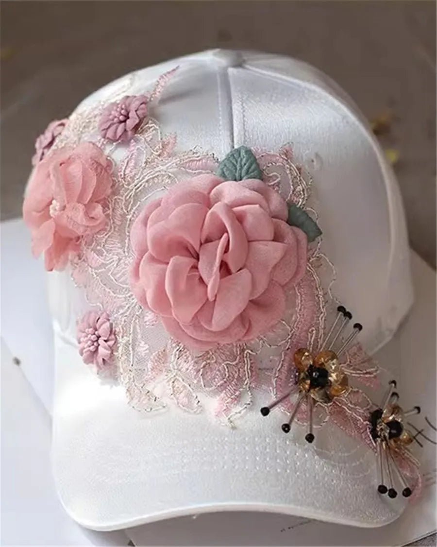 Designer Flower Baseball Hat