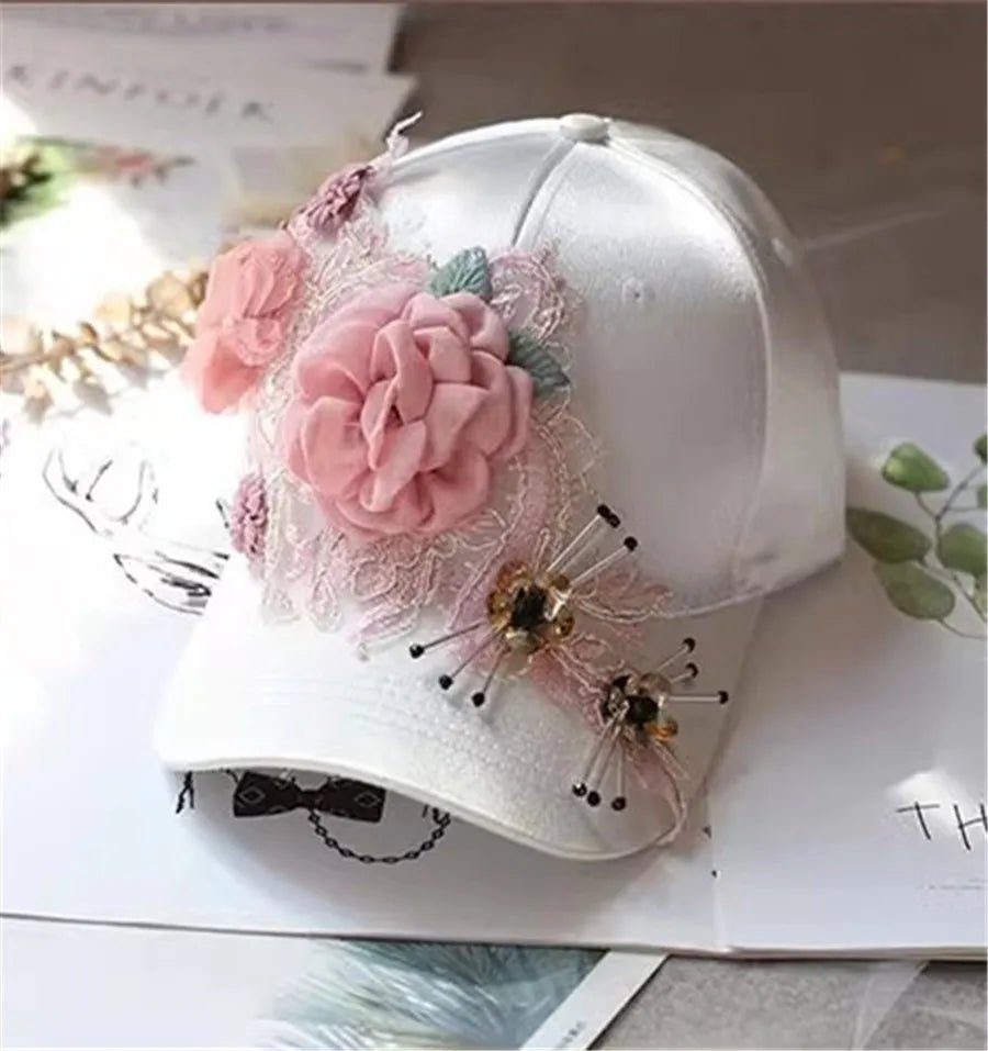 Designer Flower Baseball Hat