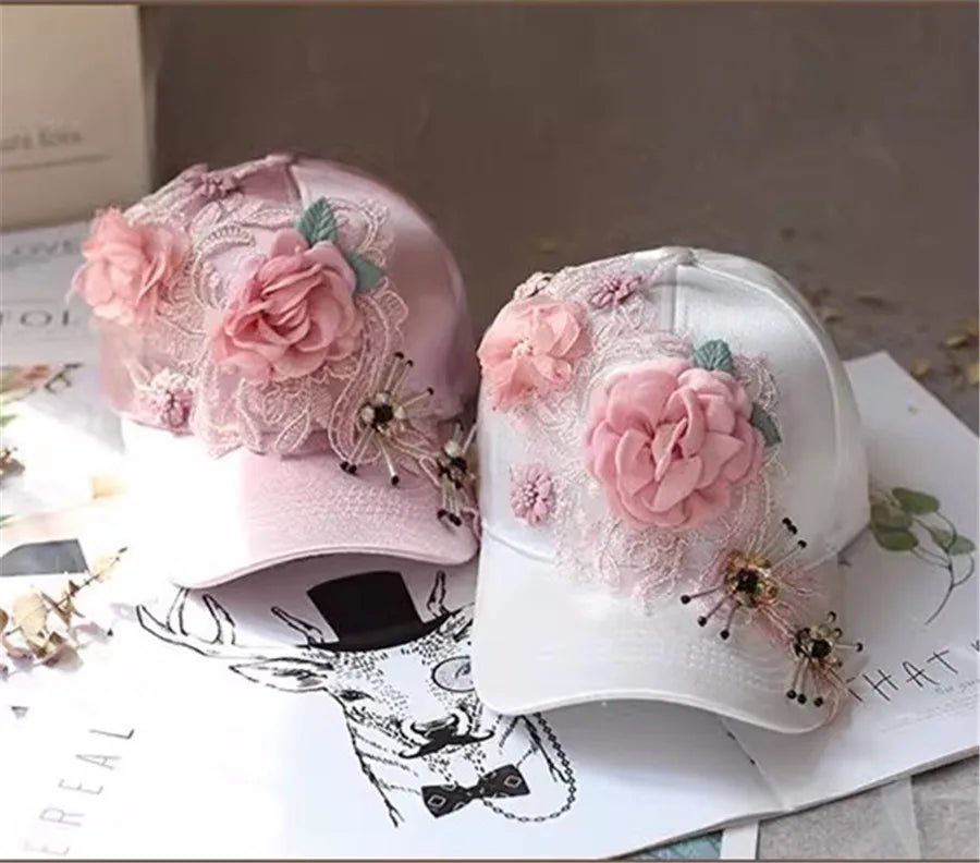 Designer Flower Baseball Hat