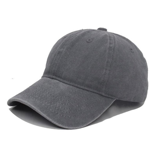 Cotton Washed Baseball Hat With No Logo