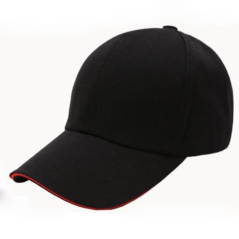 solid color hat in black and red 