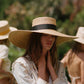 Wide Brim Hat on model showing full view of hat