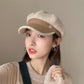 newsboy hat womens on model showing front view with brim