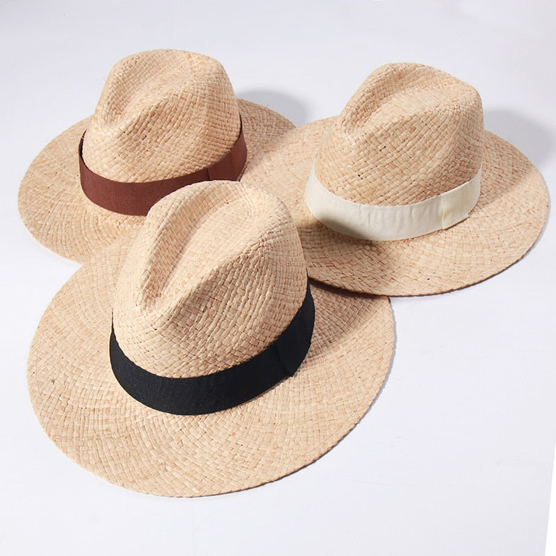 Panama Sun Hat showing 3 different hat color options